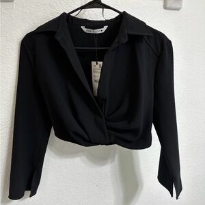 Zara Elegant Black Blouse